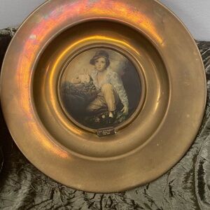 Trafford Plaque Vintage Decorative “Boy with Rabbit” Old Masters Series‎ No 1
